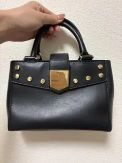 JIMMY CHOO ハンドバッグ ブラック ゴールドのサムネイル