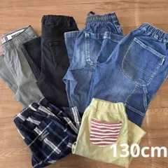 キッズ服　男の子　ボトム ・半ズボン・長ズボン　パンツ 6点　130cm