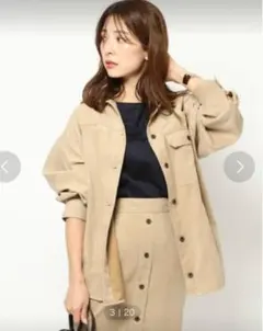 BARNYARDSTORM スエード調シャツジャケット ベージュ 春アウター