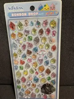 正規品　しずくちゃん しずくの森の仲間たち ボンボンドロップシールミニ