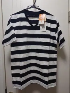 AZUL Tシャツ 半袖 メンズ Mサイズ ボーダー 白 黒　未使用