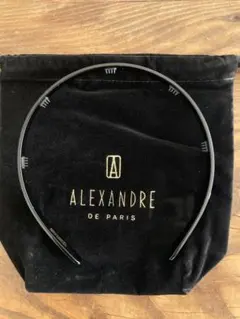 ALEXANDRE DE PARIS ブラックヘアバンド