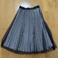 Luchile チェック柄チュールスカート M〜L
