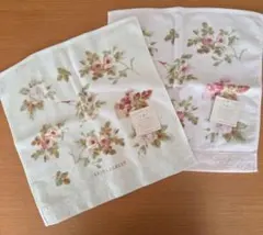 LAURA ASHLEY　アンジェリカ柄　ハンドタオル　2枚