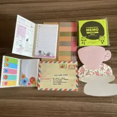 付箋・メモ帳セット　台紙付き