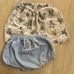 ディズニー　futafuta パンツ 2枚セット 95 ＆ 70-80 フタフタ