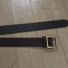 ユニクロ　レザー ベルト ブラウン