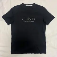 Calvin Klein Jeans ブラック 刺繍 Tシャツ S