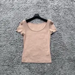 FOXEY NY 38 ピンクベージュニットのサムネイル