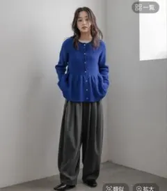 ペプラムニットカーディガンLS ローリーズファーム