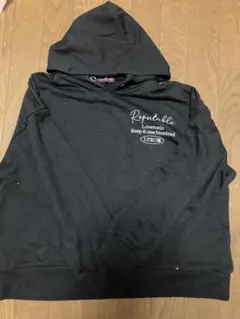 ブラック フード付きパーカー 160cm ラブトキシック