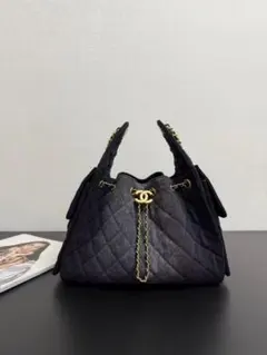 CHA ·NEI ダークグレー ショルダーバッグ