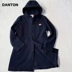 ダントン モッサコート ウールコート メンズXXL相当 ロング丈 くるみボタン