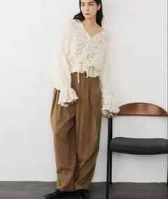 Libra Cue サーカスイージーパンツ ベージュ