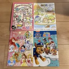 キャラクターぬりえ 4冊セットのサムネイル