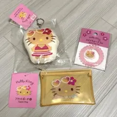 【新品未使用】日焼けキティ ハローキティ 3点セット ダイソー セリア
