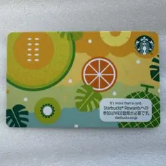スターバックスカード フルーツイエロー　スタバカード 夏　美品
