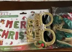 クリスマス パーティセット バルーン 風船 パーティ眼鏡