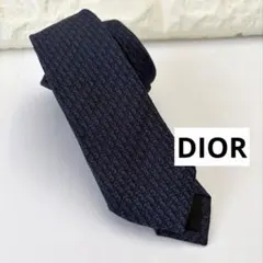 Dior ディオール ネイビーシルクネクタイ