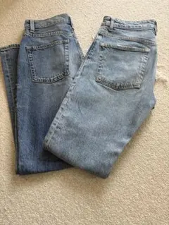 ZARA デニム　GUストレートハイウエストデニム　2本セット