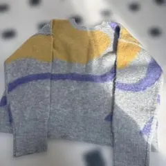 ローリーズファーム★抽象模様の長袖ニットセーター