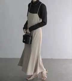 新品未使用ラトータリテ　LaTotalite シアーインナー付きキャミワンピ