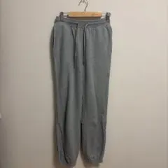 スウェット　グレー ジョガーパンツ ウエストゴム付き