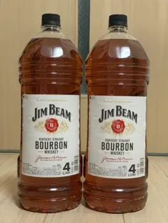 Jim Beam バーボンウイスキー 4L 2本 - メルカリ