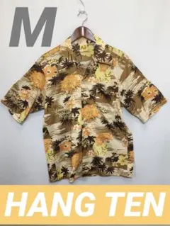 メンズ アロハ かりゆし 半袖シャツ　総柄　南国風　By HANG TENのサムネイル