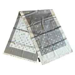 ルイヴィトン　LOUIS VUITTON　シルバーストール　マフラー　モノグラム