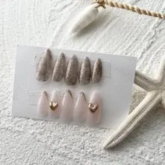 ネイルチップ　現品　フラッシュ　量産型　韓国　ハートネイル　シンプル　グリッター