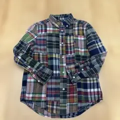 ラルフローレン　パッチワーク　マドラスシャツ