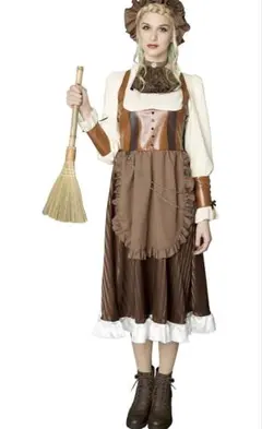 Party City steampunkコスプレ メイド レディース茶 訳ありのサムネイル
