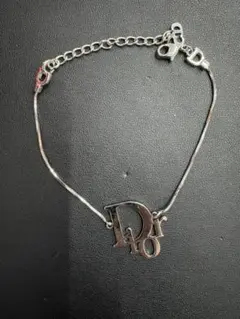 Christian Dior ディオール ロゴ ブレスレット シルバー
