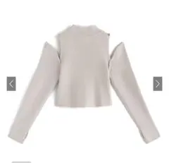 グレイル　ショルダーオープンニットトップス