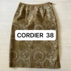 CORDIER スカート 裏地付 38 ワールド 日本製 Mサイズのサムネイル