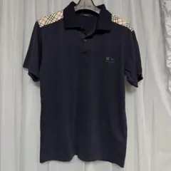 BURBERRY LONDON ポロシャツ 黒 Mサイズのサムネイル