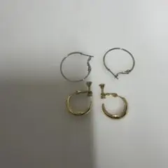 フープピアス＆イヤリング 2点セット