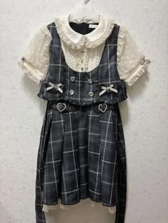 LIZ LISA セットアップライクチェックワンピース ブルー - メルカリ