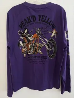PEAK'D YELLOW 長袖カットソー 　ピークドイエロー　パープル 42のサムネイル