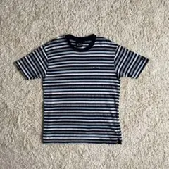 90s VANS Tシャツ　マルチボーダー　オールドバンズ　刺繍ロゴのサムネイル