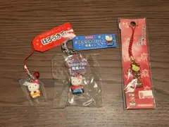 ハローキティ ご当地　ストラップ 3点セット 高知　伊豆　東北