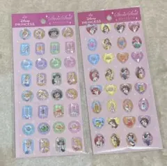 セリア ディズニープリンセス ストーンシール 2種セット