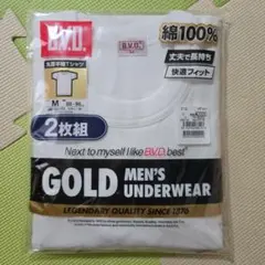 B.V.D. GOLD メンズ 下着 Tシャツ 2枚組 M 綿100％