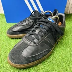 【極美品】adidas SAMBA OG コアブラック レザー 本革 厚底 25