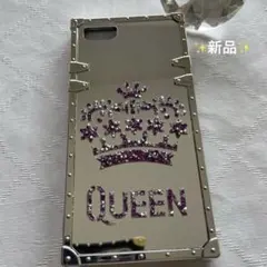 スマホケース　iPhone7 8 iPhone SE2 ティアラ　シルバー　新品