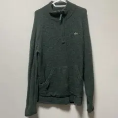 64 Lacoste ラコステ グリーン ハーフジップセーター　SIZE 5