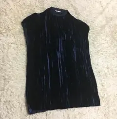 最終お値下げ！ZARA コレクション 柔らかなコーデュロイ風トップス ネイビー