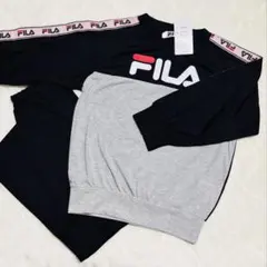 FILA フィラ キッズ ルームウェア パジャマ 薄手 長袖 130cmのサムネイル