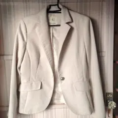 KUMIKYOKU アイボリー テーラードジャケット